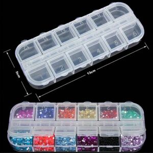 Organizer Malzeme Kutusu 12 Bölmeli Şeffaf PBB040-13 (#18) Setbox 130x50x15mm