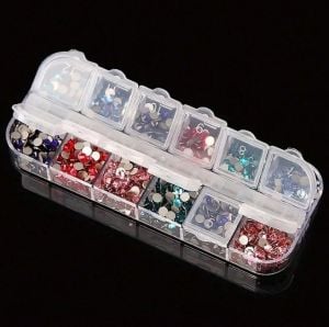 Organizer Malzeme Kutusu 12 Bölmeli Şeffaf PBB040-13 (#18) Setbox 130x50x15mm