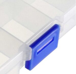 Organizer Malzeme Kutusu 10 Bölmeli Şeffaf PBB040-10 (#1) Setbox 13x7x2,4mm