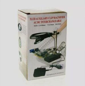 Mg16129-C Led Işıklı Büyüteçli - Mercekli Havya Sehpası 3. El Adaptörlü