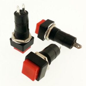 ANAHTAR R18-23A  Kare KIRMIZI   (PBS12A) IC-188