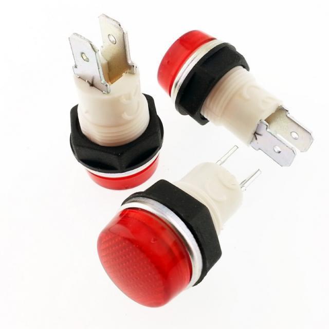 EMAS S140 SİNYAL 14MM 220V KIRMIZI