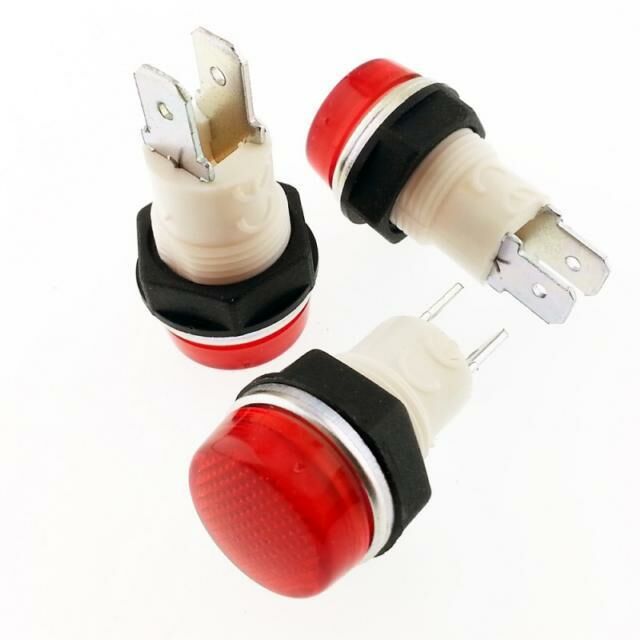 EMAS S140 SİNYAL 14MM 220V KIRMIZI