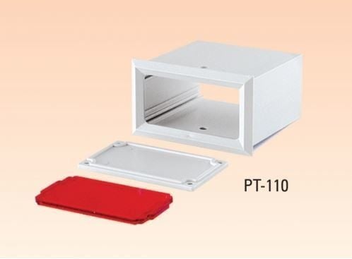 AK-PT-110 36x62x55 Gri Kırmızı Kapaklı Panel Tipi Kutu