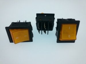 ANAHTAR 16A BÜYÜK ON -OFF  SARI  IŞIKLI 1.Kal DS18C1H110 1 İNCİ KALİTE