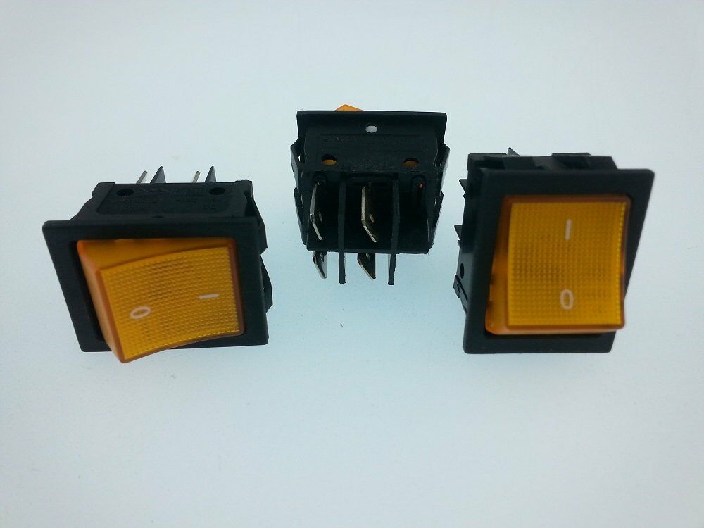 ANAHTAR 16A BÜYÜK ON -OFF  SARI  IŞIKLI 1.Kal DS18C1H110 1 İNCİ KALİTE