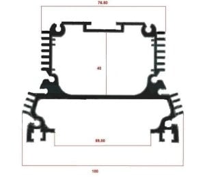 LED Armatür AKSESUAR Wallwash 311ASL Pls. PC KAPAK+CONTA seti 2 li