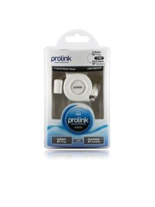 Prolink PMM132R-0100 Makaralı Kablo 3,5 mm Erkek 3,5 mm 2 Dişi Çıkış 1 Metre