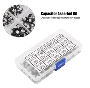 170 Adet 10uF/470uF Smd Elektrolitik Alüminyum Kondansatör Seti 10 Farklı Değerde Şeffaf Çantada