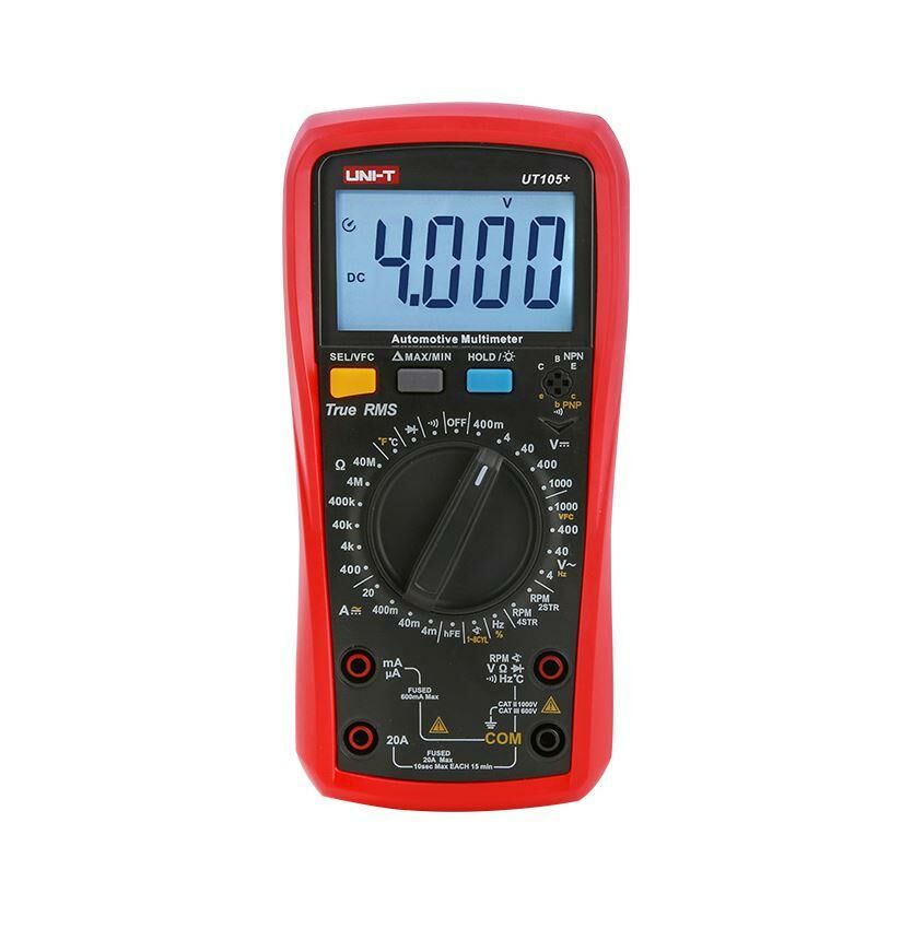 Unı-t Ut 105+ Otomotiv Dijital Multimetre Ac/Dc 1000v Ac/Dc 10a °C