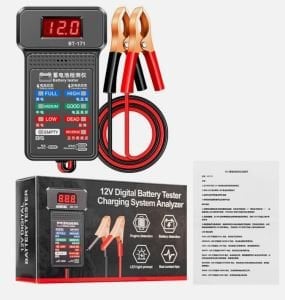 BT-171 Akü Şarj ve Test Kontrol Cihazı 12V Sesli ( Şarj Etmez Sadece Test Amaçlıdır )