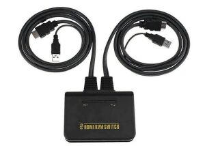 S-Link SL-2702HKW 2li HDMI 1.8m Kablolu Otomatik HDMI KVM Switch