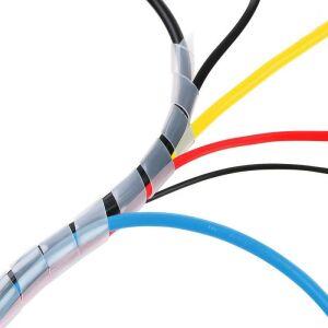 Kablo Toplama Spirali Helezon 10 mm 10 Metre Beyaz