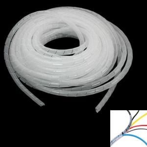 Kablo Toplama Spirali Helezon 12 mm 10 Metre Beyaz