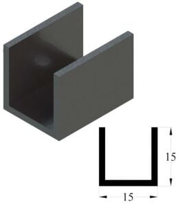Alüminyum Soğutucu TO-220 Kılıf Siyah Eloksallı 25 mm m3 Delikli 3AS