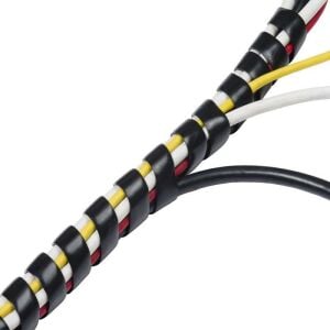 Kablo Toplama Spirali Helezon 16 mm 10 Metre Siyah