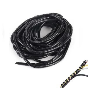 Kablo Toplama Spirali Helezon 18 mm 10 Metre Siyah