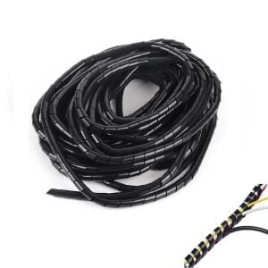 Kablo Toplama Spirali Helezon 20 mm 5 Metre Siyah