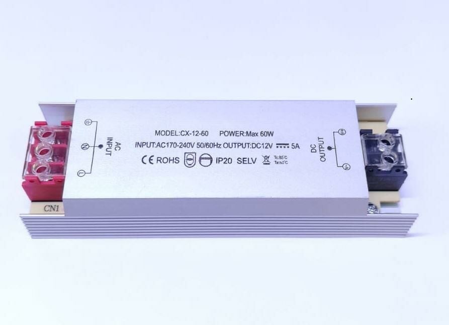 SMPS   60-12  12V DC  5A ULTRA DAR KASA OOKAY LED GÜÇ KAYNAĞI