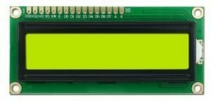 Lcd 2x16 Sol Üst Yeşil 1602A