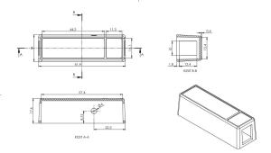 AK-DM-021 Gri 72x19x20 Sensör Kutusu