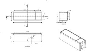 AK-DM-021 Gri 72x19x20 Sensör Kutusu