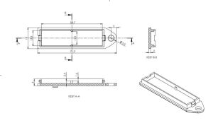 AK-DM-021 Gri 72x19x20 Sensör Kutusu