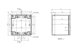 AK-SE-220 100x100x90 ABS IP65 Contalı Kutu