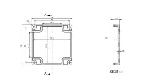 AK-SE-220 100x100x90 ABS IP65 Contalı Kutu