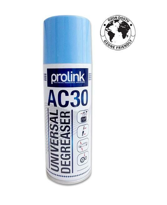 Prolink AC-30 Yağsız Kontak Temizleyici Degreaser Cleaner 200ml Evrensel Yağ Çözücü Sprey Mavi Kapak