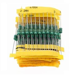 200 Adet Bobin Seti Direnç Tip 1uH / 4,7mH 1/2w 20 Farklı Değerde Şeffaf Çantada