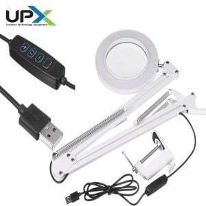 Upx Büyüteç 803L 5x 12w Led Aydınlatma 107 mm Cam Lens 5 Diopter Adaptör Dahil Değildir