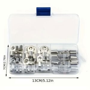 60 Adet Skp Sıkmalı Kablo Pabucu 6-25mm 8 Çeşit Şeffaf Çantada