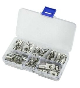 60 Adet Skp Sıkmalı Kablo Pabucu 6-25mm 8 Çeşit Şeffaf Çantada