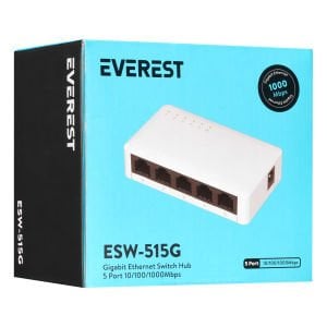 EVEREST ESW-515G HUB 05 SPEED ETHERNET  5 Lİ HUB GIGABIT 1000MBPS