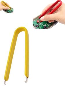 Entegre Sökücü Cımbız Sarı U Tip İzoleli Tweezers 105 mm