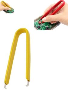 Entegre Sökücü Cımbız Sarı U Tip İzoleli Tweezers 105 mm