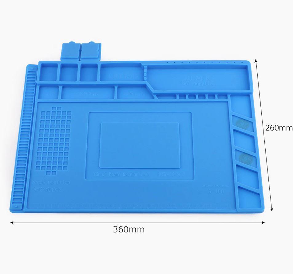 Silikon Çalışma Ped 360x260 mm Mıknatıslı Wellhise