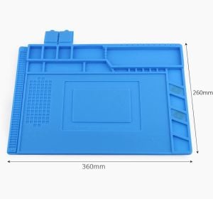Silikon Çalışma Ped 360x260 mm Mıknatıslı Wellhise