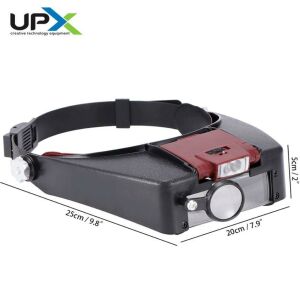 Upx 8107a Ayarlanabilir Kafa Büyüteç 1,5 - 3 - 8,5 -10 Diopter