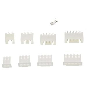 230 Adet Xh2,54 Jst Konnektör Seti 2,54mm 2-5 Pim Takım 4 Çeşit Şeffaf Çantada