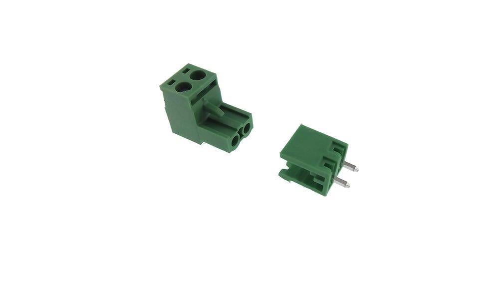 0/2 CHN 5,08mm 180°  DİŞİ+ERKEK TAKIM YEŞİL YANLARI AÇIK