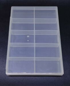 Organizer Malzeme Kutusu 10 Bölmeli Şeffaf PBB040-22 (#31) Setbox 130x90x18mm