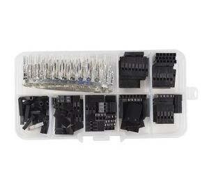 310 Adet Dupont Jst Konnektör Seti 2,54mm 1-8 Pim Takım 7 Çeşit Şeffaf Çantada