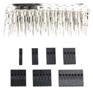 310 Adet Dupont Jst Konnektör Seti 2,54mm 1-8 Pim Takım 7 Çeşit Şeffaf Çantada