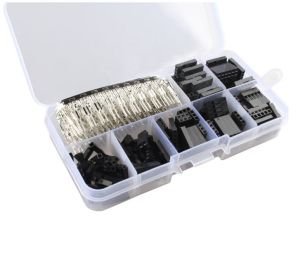 310 Adet Dupont Jst Konnektör Seti 2,54mm 1-8 Pim Takım 7 Çeşit Şeffaf Çantada