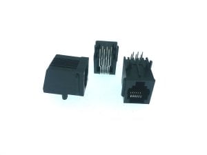 TELEFON  KONNEKTÖRÜ  6P6C  90° DERECE  PCB  TİPİ  DİŞİ