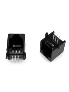 TELEFON  KONNEKTÖRÜ  6P6C  90° DERECE  PCB  TİPİ  DİŞİ