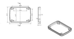 AK-HH-046 Siyah 115x83x32  El Tipi Kutu