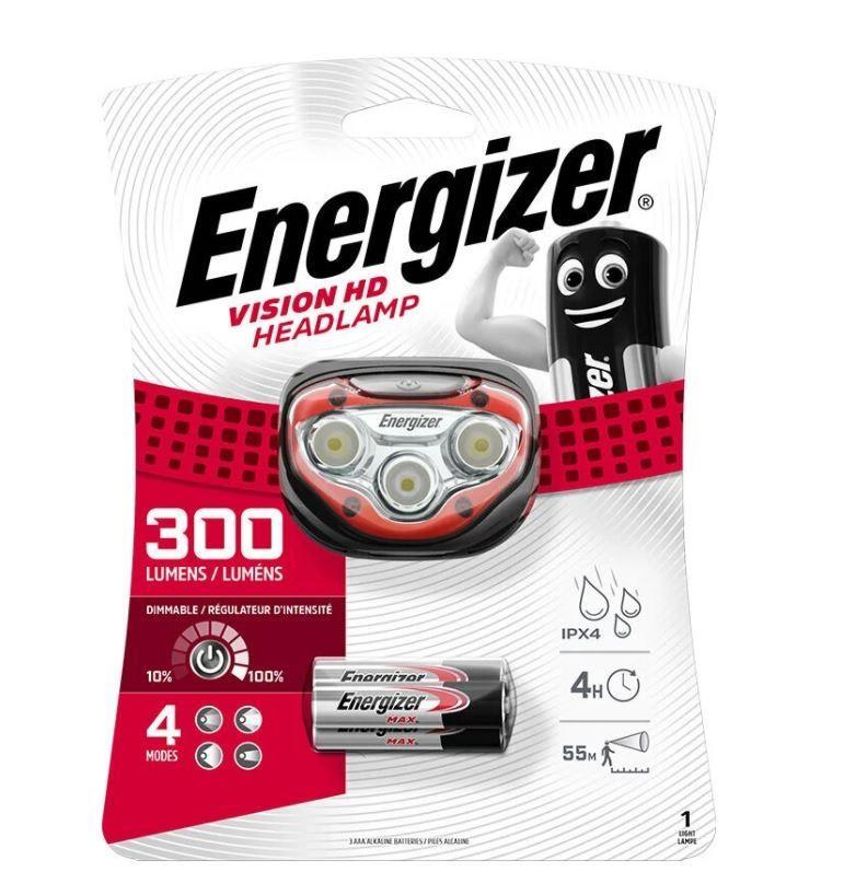 Energizer Vision Hd Headkamp HDB323 3 Led Pilli Kafa Lambası Fener 300 Lm